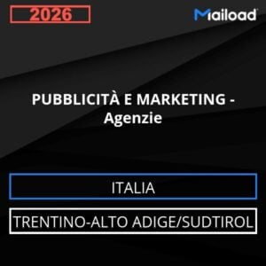 Database Email PUBBLICITÀ E MARKETING – Agenzie (Trentino-Alto Adige/Sudtirol – Italia)