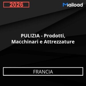 Database Email PULIZIA – Prodotti, Macchinari e Attrezzature (Francia)