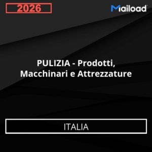 Database Email PULIZIA – Prodotti, Macchinari e Attrezzature (Italia)