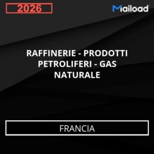 Database Email RAFFINERIE – PRODOTTI PETROLIFERI – GAS NATURALE (Francia)