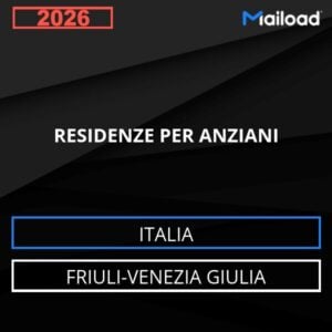 Database Email RESIDENZE PER ANZIANI (Friuli-Venezia Giulia – Italia)
