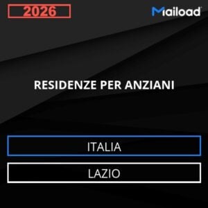 Database Email RESIDENZE PER ANZIANI (Lazio – Italia)