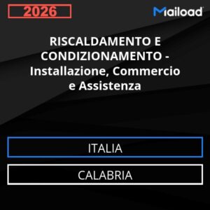 Database Email RISCALDAMENTO E CONDIZIONAMENTO – Installazione, Commercio e Assistenza (Calabria – Italia)