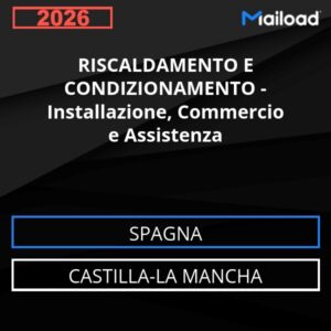 Database Email RISCALDAMENTO E CONDIZIONAMENTO – Installazione, Commercio e Assistenza (Castilla-La Mancha – Spagna)