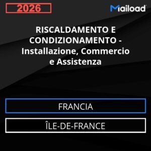 Database Email RISCALDAMENTO E CONDIZIONAMENTO – Installazione, Commercio e Assistenza (Île-de-France – Francia)