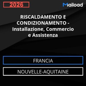 Database Email RISCALDAMENTO E CONDIZIONAMENTO – Installazione, Commercio e Assistenza (Nouvelle-Aquitaine – Francia)