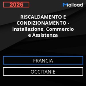 Database Email RISCALDAMENTO E CONDIZIONAMENTO – Installazione, Commercio e Assistenza (Occitanie – Francia)