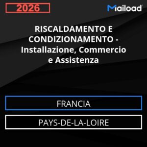 Database Email RISCALDAMENTO E CONDIZIONAMENTO – Installazione, Commercio e Assistenza (Pays-de-la-Loire – Francia)