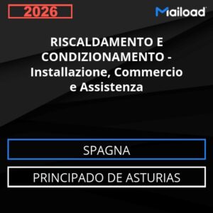 Database Email RISCALDAMENTO E CONDIZIONAMENTO – Installazione, Commercio e Assistenza (Principado de Asturias – Spagna)