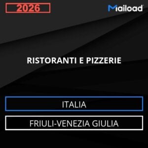 Database Email RISTORANTI E PIZZERIE (Friuli-Venezia Giulia – Italia)