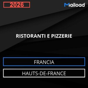 Database Email RISTORANTI E PIZZERIE (Hauts-de-France – Francia)