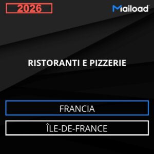 Database Email RISTORANTI E PIZZERIE (Île-de-France – Francia)