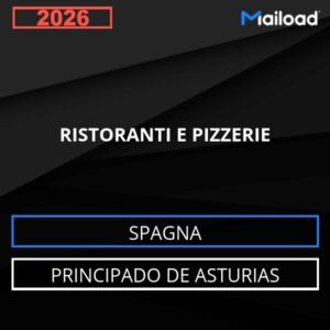 Database Email RISTORANTI E PIZZERIE (Principado de Asturias – Spagna)