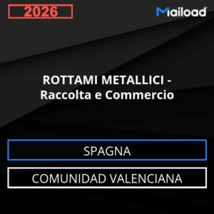 Database Email ROTTAMI METALLICI – Raccolta e Commercio (Comunidad Valenciana – Spagna)