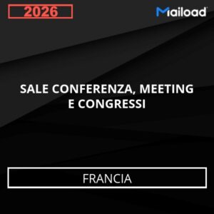 Database Email SALE CONFERENZA, MEETING E CONGRESSI (Francia)