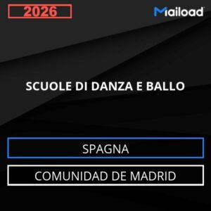 Database Email SCUOLE DI DANZA E BALLO (Comunidad de Madrid – Spagna)