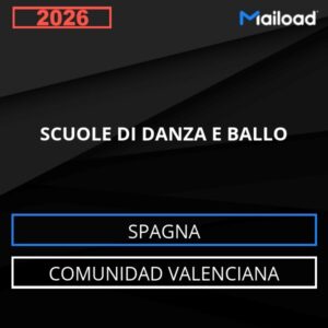 Database Email SCUOLE DI DANZA E BALLO (Comunidad Valenciana – Spagna)