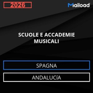 Database Email SCUOLE E ACCADEMIE MUSICALI (Andalucía – Spagna)