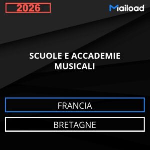 Database Email SCUOLE E ACCADEMIE MUSICALI (Bretagne – Francia)
