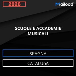 Database Email SCUOLE E ACCADEMIE MUSICALI (Cataluña – Spagna)