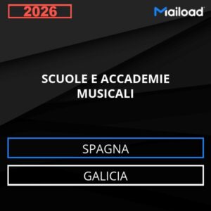 Database Email SCUOLE E ACCADEMIE MUSICALI (Galicia – Spagna)