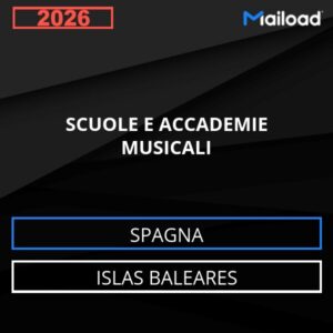 Database Email SCUOLE E ACCADEMIE MUSICALI (Islas Baleares – Spagna)