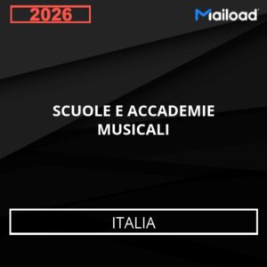 Database Email SCUOLE E ACCADEMIE MUSICALI (Italia)
