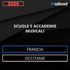 Database Email SCUOLE E ACCADEMIE MUSICALI (Occitanie – Francia)