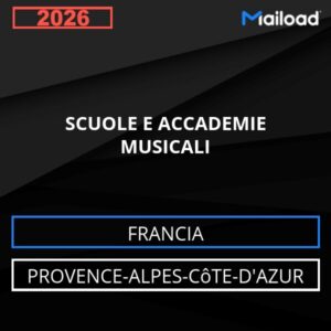 Database Email SCUOLE E ACCADEMIE MUSICALI (Provence-Alpes-Côte-d’Azur – Francia)