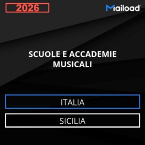 Database Email SCUOLE E ACCADEMIE MUSICALI (Sicilia – Italia)