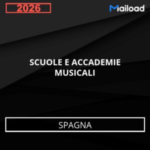 Database Email SCUOLE E ACCADEMIE MUSICALI (Spagna)