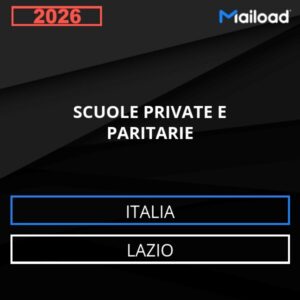 Database Email SCUOLE PRIVATE E PARITARIE (Lazio – Italia)