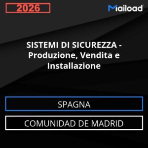Database Email SISTEMI DI SICUREZZA – Produzione, Vendita e Installazione (Comunidad de Madrid – Spagna)