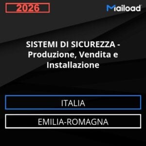 Database Email SISTEMI DI SICUREZZA – Produzione, Vendita e Installazione (Emilia-Romagna – Italia)