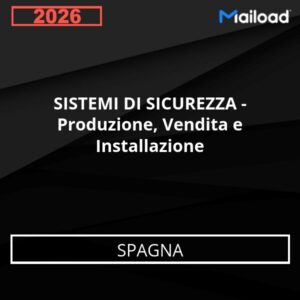 Database Email SISTEMI DI SICUREZZA – Produzione, Vendita e Installazione (Spagna)
