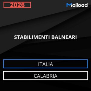 Database Email STABILIMENTI BALNEARI (Calabria – Italia)