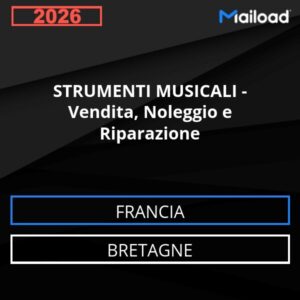 Database Email STRUMENTI MUSICALI – Vendita, Noleggio e Riparazione (Bretagne – Francia)