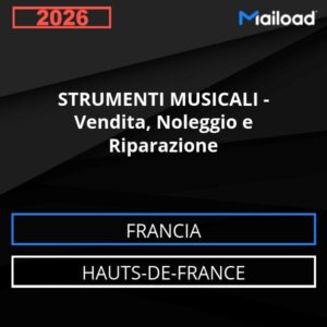 Database Email STRUMENTI MUSICALI – Vendita, Noleggio e Riparazione (Hauts-de-France – Francia)