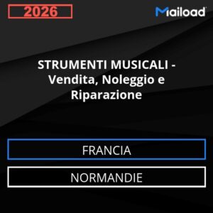 Database Email STRUMENTI MUSICALI – Vendita, Noleggio e Riparazione (Normandie – Francia)