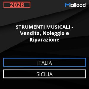 Database Email STRUMENTI MUSICALI – Vendita, Noleggio e Riparazione (Sicilia – Italia)