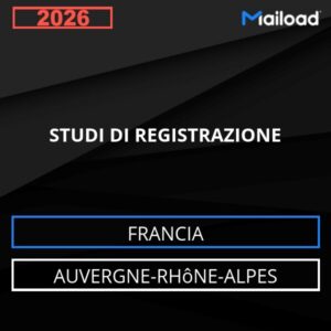 Database Email STUDI DI REGISTRAZIONE (Auvergne-Rhône-Alpes – Francia)