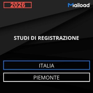 Database Email STUDI DI REGISTRAZIONE (Piemonte – Italia)