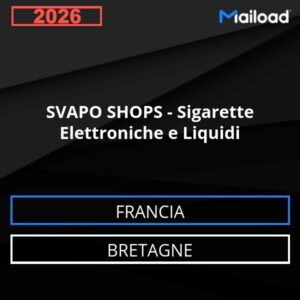 Database Email SVAPO SHOPS – Sigarette Elettroniche e Liquidi (Bretagne – Francia)