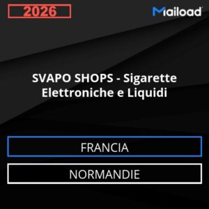 Database Email SVAPO SHOPS – Sigarette Elettroniche e Liquidi (Normandie – Francia)