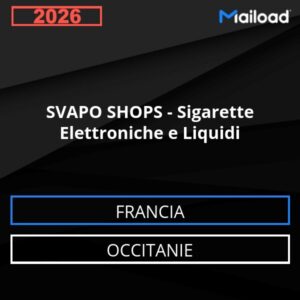 Database Email SVAPO SHOPS – Sigarette Elettroniche e Liquidi (Occitanie – Francia)