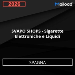 Database Email SVAPO SHOPS – Sigarette Elettroniche e Liquidi (Spagna)