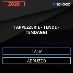 Base de datos de correo electrónico: TAPICERÍAS – CORTINAS – CORTINAS (Abruzos – Italia)