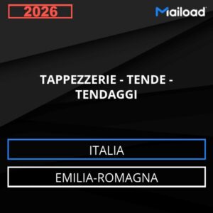 Base de datos de correos electrónicos: TAPICERÍAS – CORTINAS – CORTINAS (Emilia-Romaña – Italia)