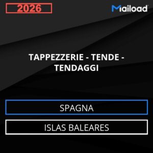 Base de datos de correo electrónico TAPICERÍAS – CORTINAS – CORTINAS (Islas Baleares – España)