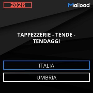 Base de datos de correos electrónicos: TAPICERÍAS – CORTINAS – CORTINAS (Umbría – Italia)